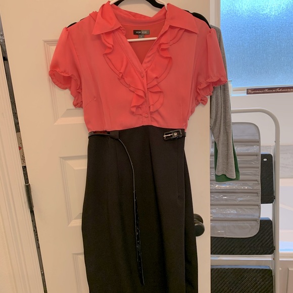 Pink & Black Dress - Picture 1 of 3